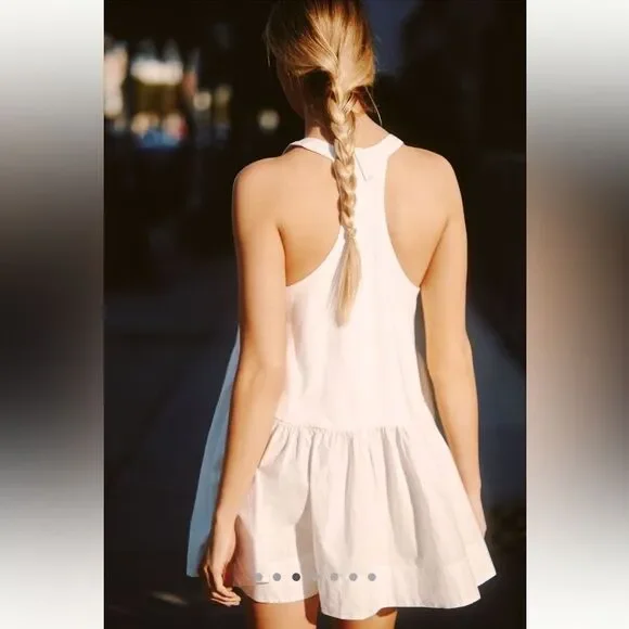 Anthropologie Daily Practice Spring Fling Racerback Mini Dress - Picture 3 of 4